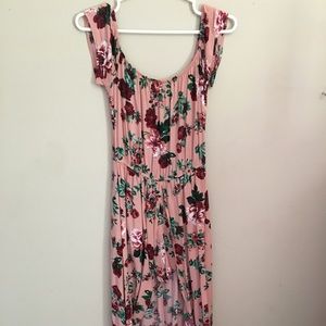 floral dress with shorts